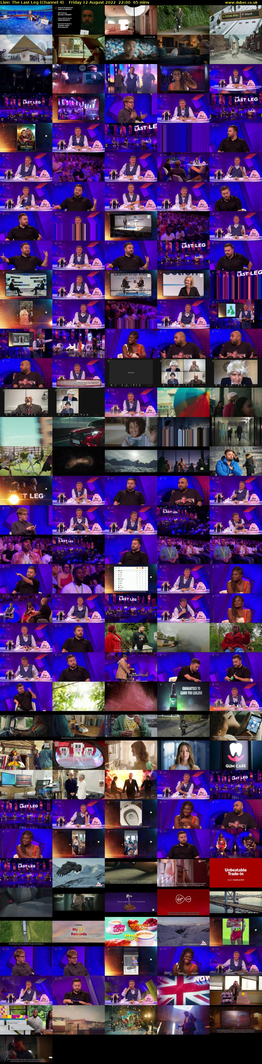 Live: The Last Leg (Channel 4) Friday 12 August 2022 22:00 - 23:05