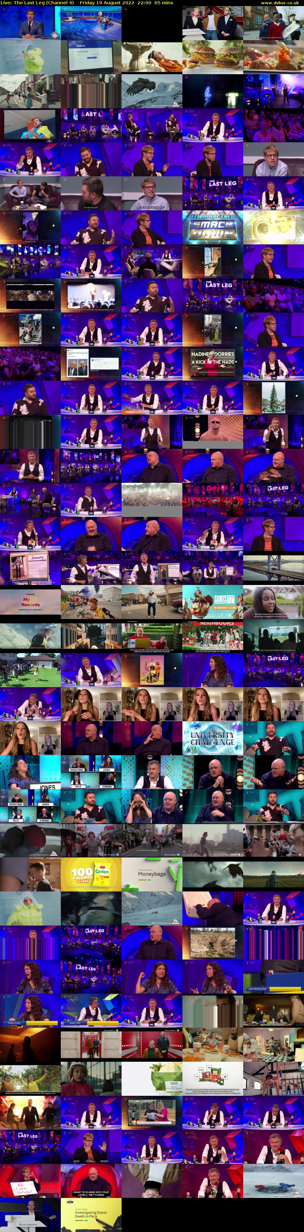 Live: The Last Leg (Channel 4) Friday 19 August 2022 22:00 - 23:05