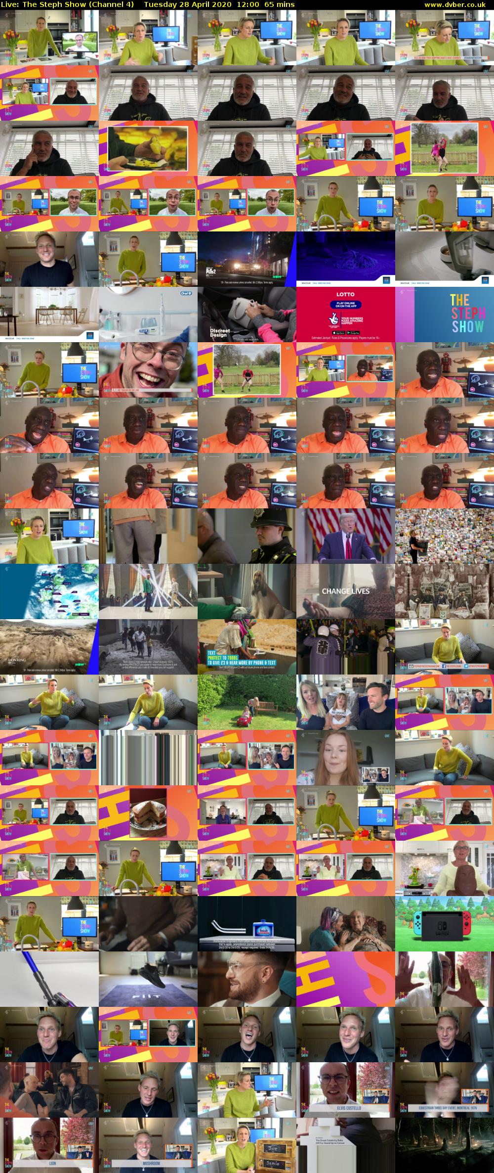 Live: The Steph Show (Channel 4) Tuesday 28 April 2020 12:00 - 13:05