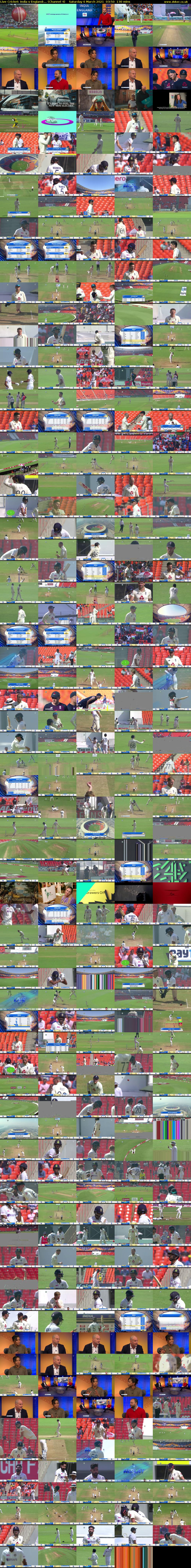 Live Cricket: India v England:... (Channel 4) Saturday 6 March 2021 03:50 - 06:00