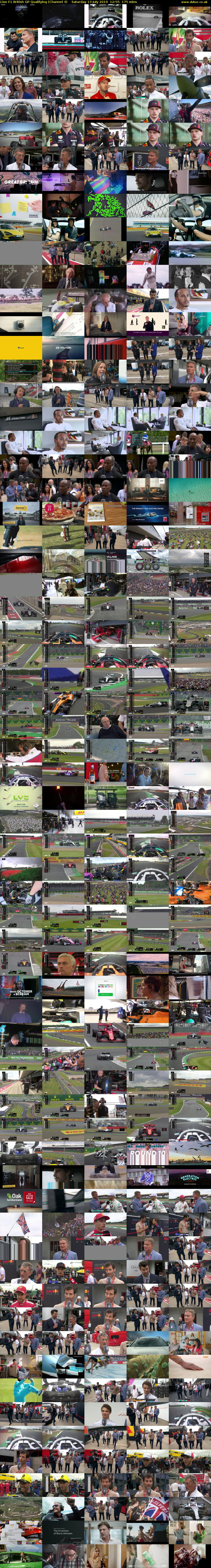 Live F1 British GP Qualifying (Channel 4) Saturday 13 July 2019 12:55 - 15:50