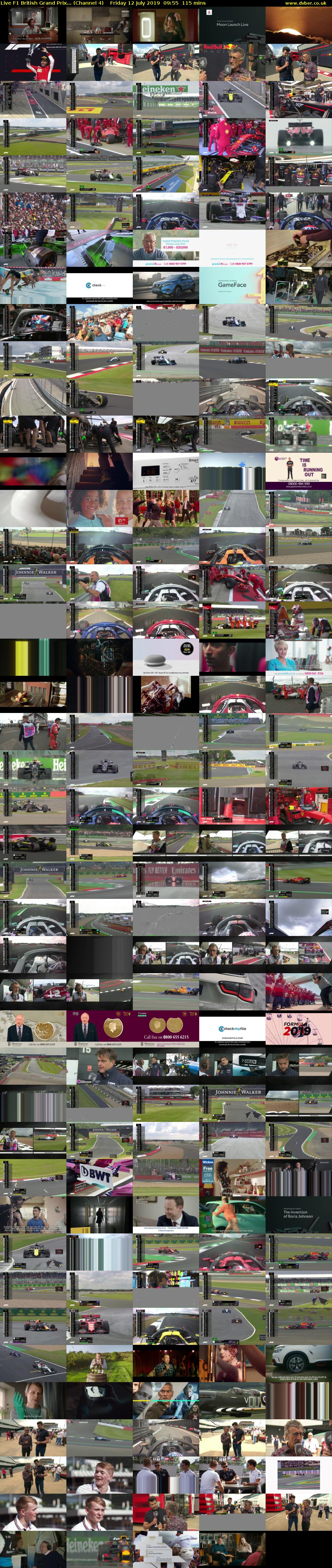 Live F1 British Grand Prix... (Channel 4) Friday 12 July 2019 09:55 - 11:50