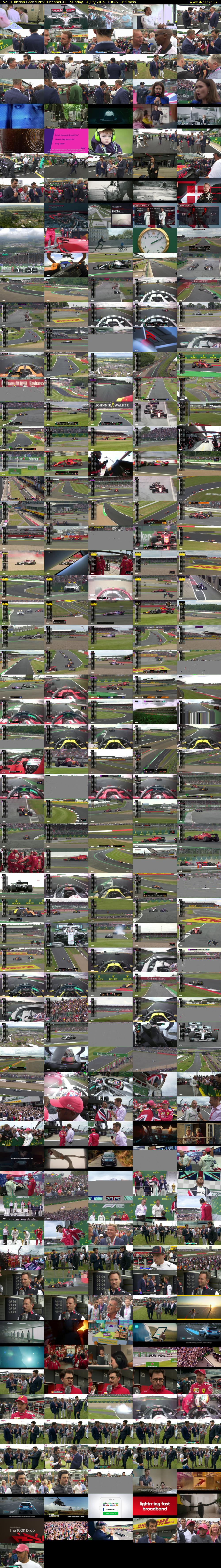 Live F1 British Grand Prix (Channel 4) Sunday 14 July 2019 13:45 - 16:30