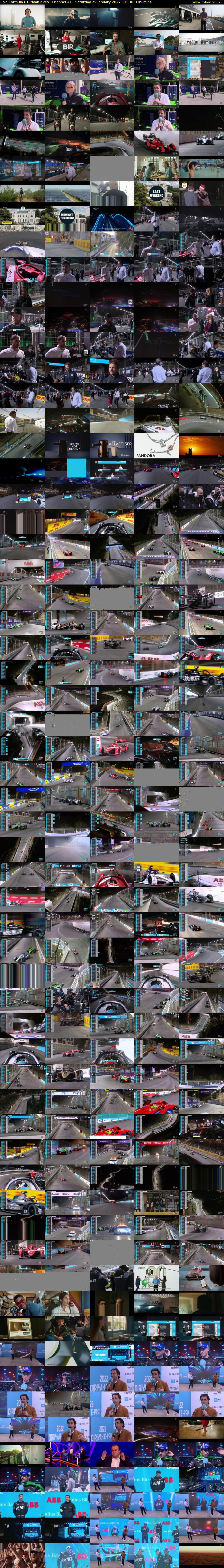Live Formula E Diriyah ePrix (Channel 4) Saturday 29 January 2022 16:30 - 18:15