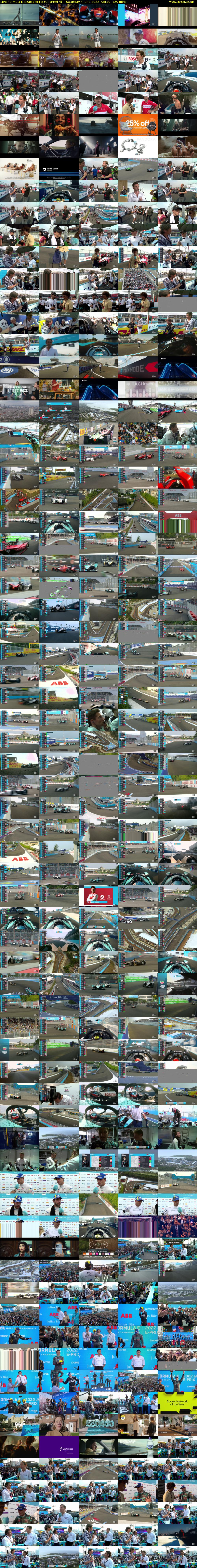 Live Formula E Jakarta ePrix (Channel 4) Saturday 4 June 2022 08:30 - 10:30