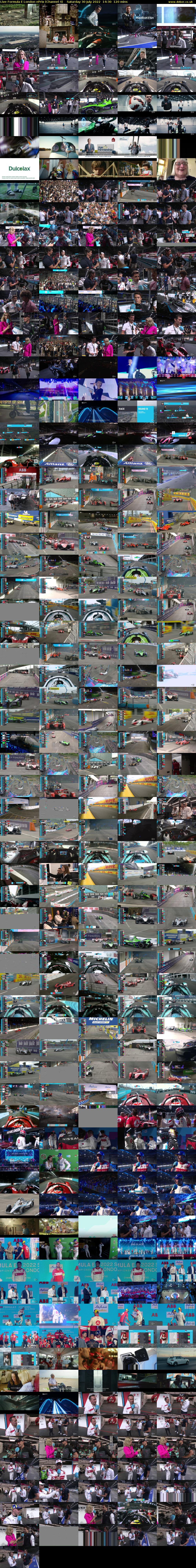 Live Formula E London ePrix (Channel 4) Saturday 30 July 2022 14:30 - 16:30