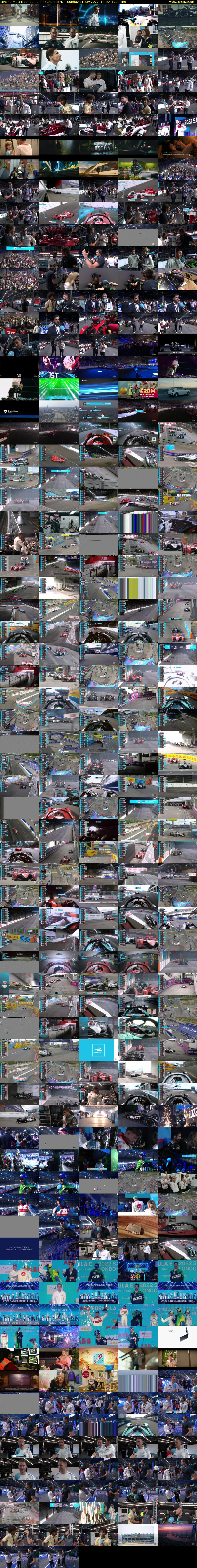 Live Formula E London ePrix (Channel 4) Sunday 31 July 2022 14:30 - 16:30