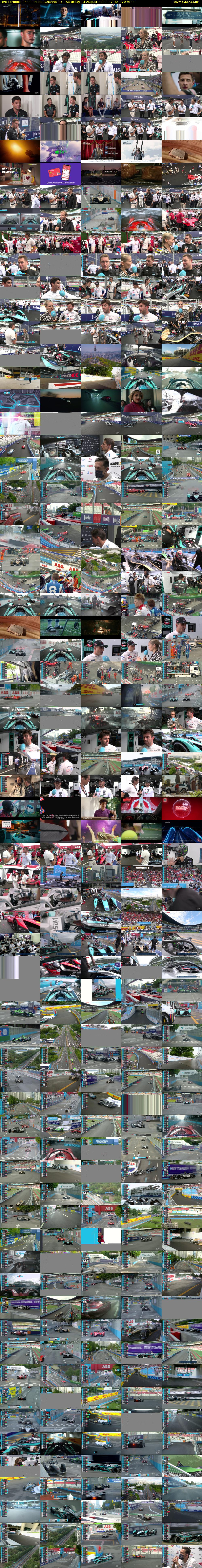Live Formula E Seoul ePrix (Channel 4) Saturday 13 August 2022 07:30 - 09:30