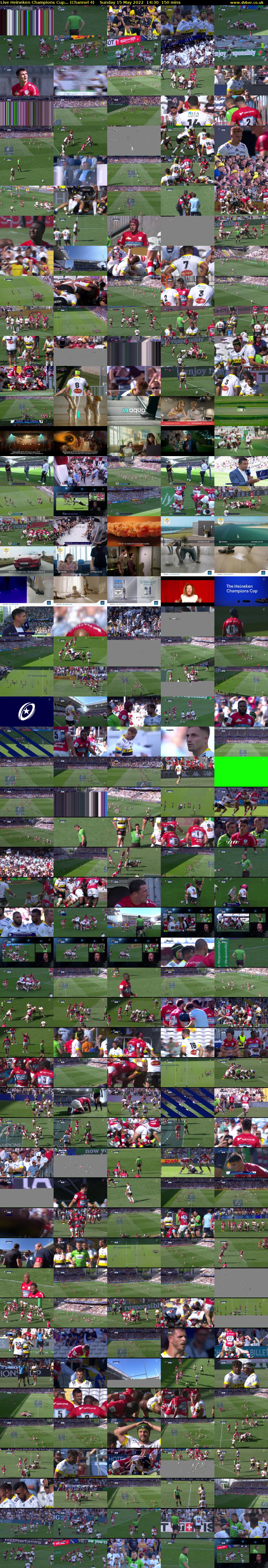 Live Heineken Champions Cup... (Channel 4) Sunday 15 May 2022 14:30 - 17:00