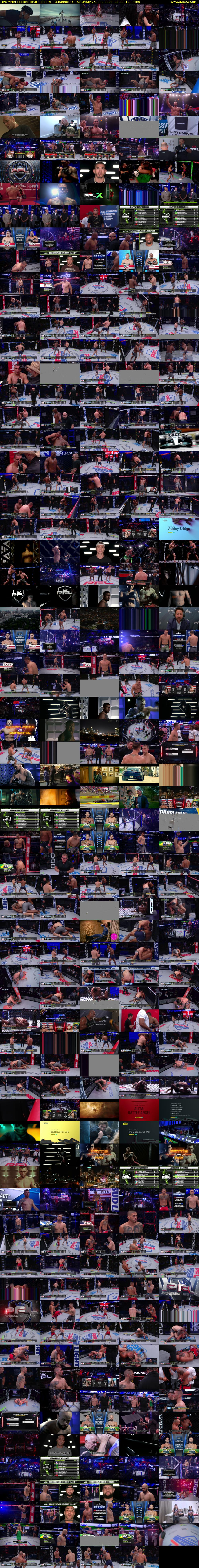 Live MMA: Professional Fighters... (Channel 4) Saturday 25 June 2022 02:00 - 04:00