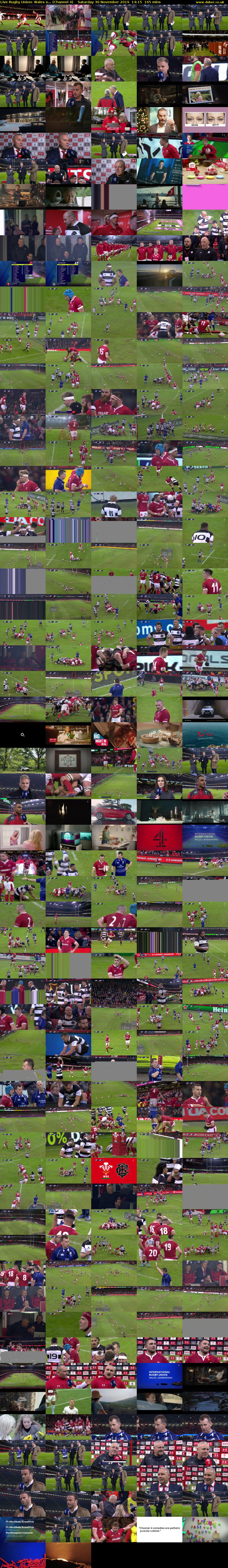 Live Rugby Union: Wales v... (Channel 4) Saturday 30 November 2019 14:15 - 17:00