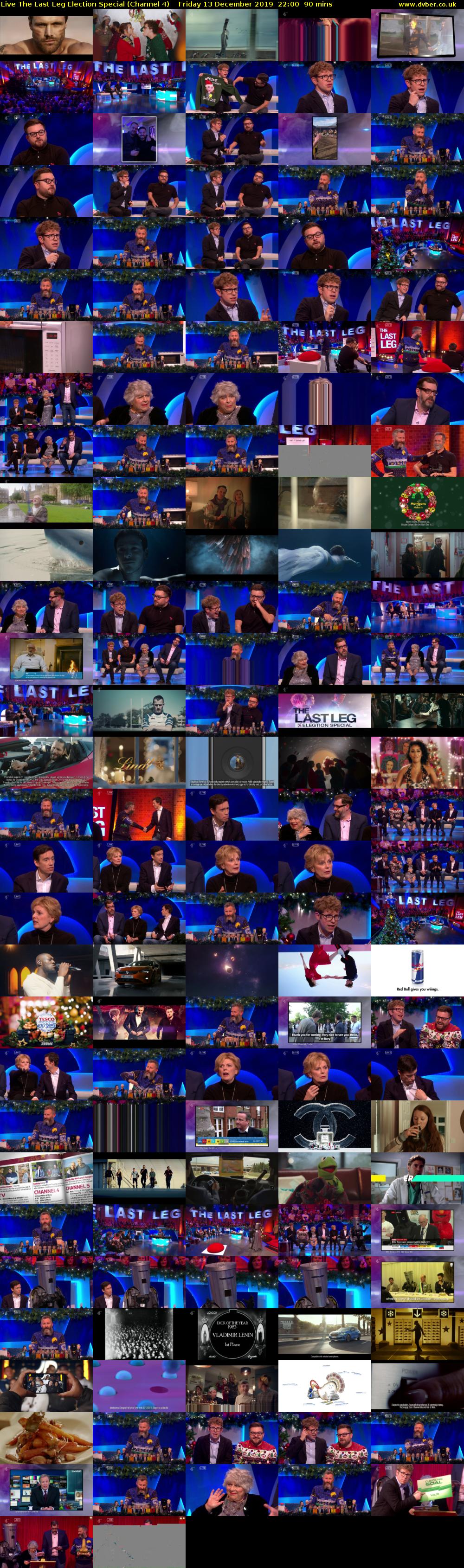 Live The Last Leg Election Special (Channel 4) Friday 13 December 2019 22:00 - 23:30