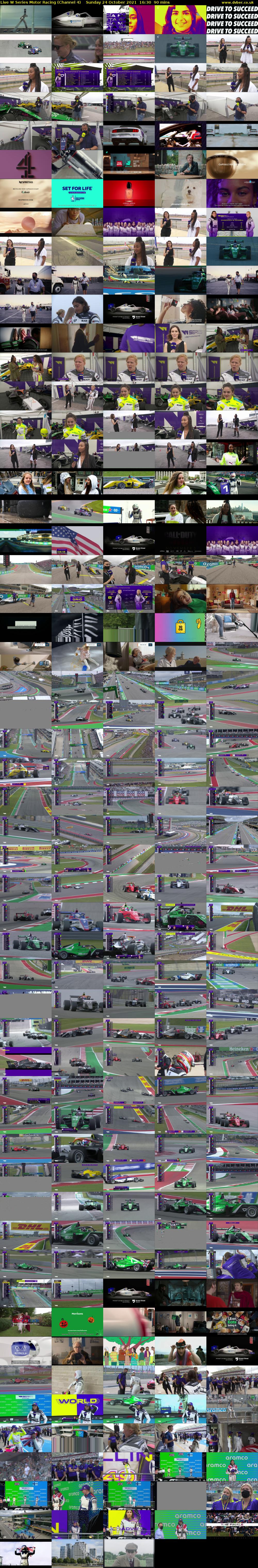 Live W Series Motor Racing (Channel 4) Sunday 24 October 2021 16:30 - 18:00