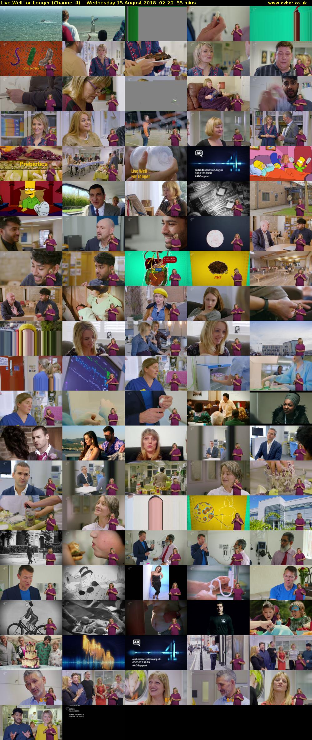 Live Well for Longer (Channel 4) Wednesday 15 August 2018 02:20 - 03:15