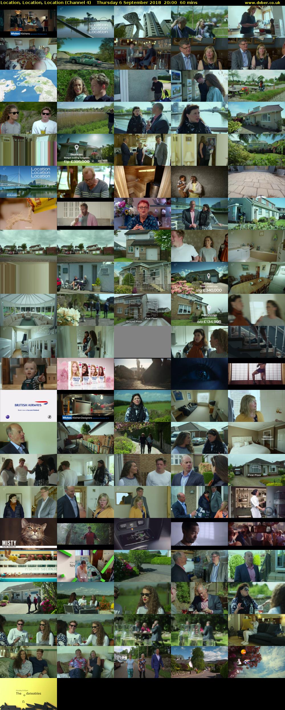Location, Location, Location (Channel 4) Thursday 6 September 2018 20:00 - 21:00