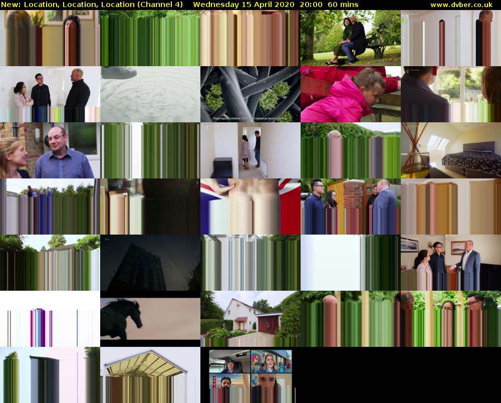 Location, Location, Location (Channel 4) Wednesday 15 April 2020 20:00 - 21:00