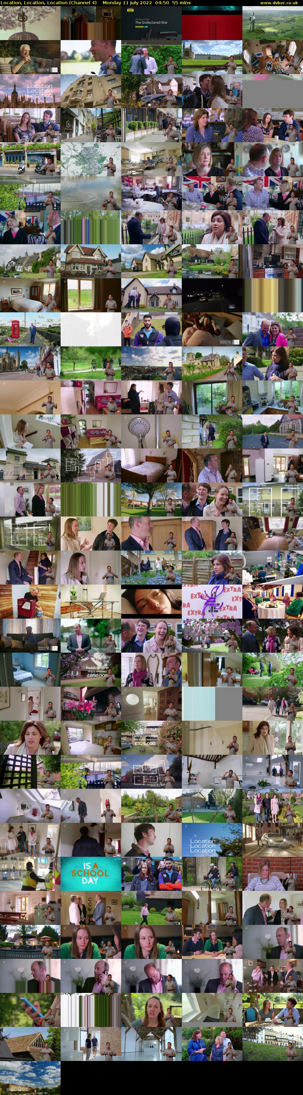 Location, Location, Location (Channel 4) Monday 11 July 2022 04:50 - 05:45