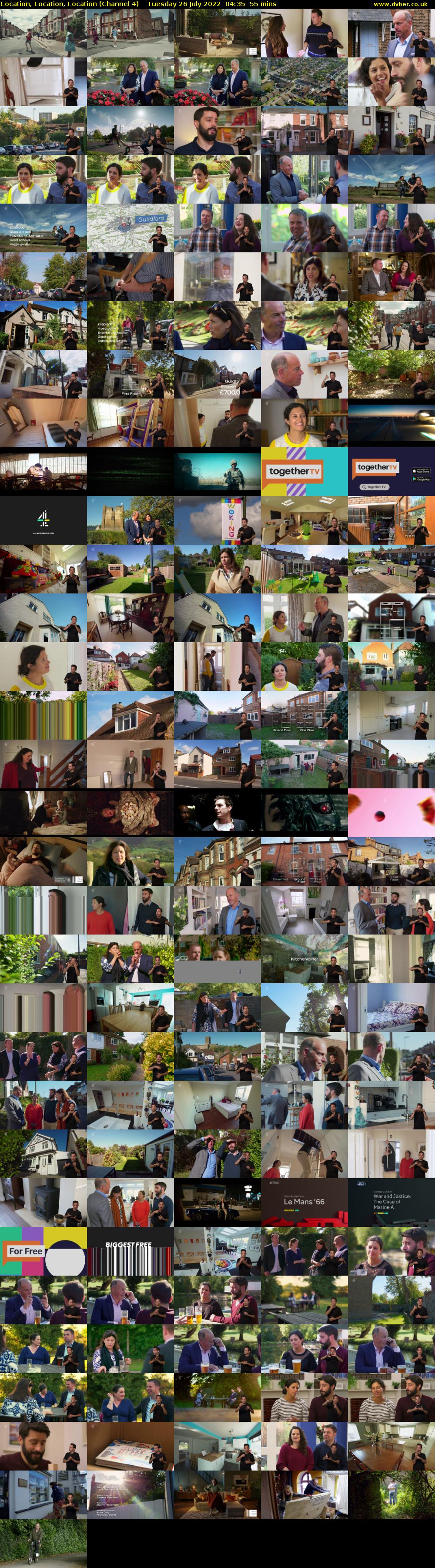 Location, Location, Location (Channel 4) Tuesday 26 July 2022 04:35 - 05:30