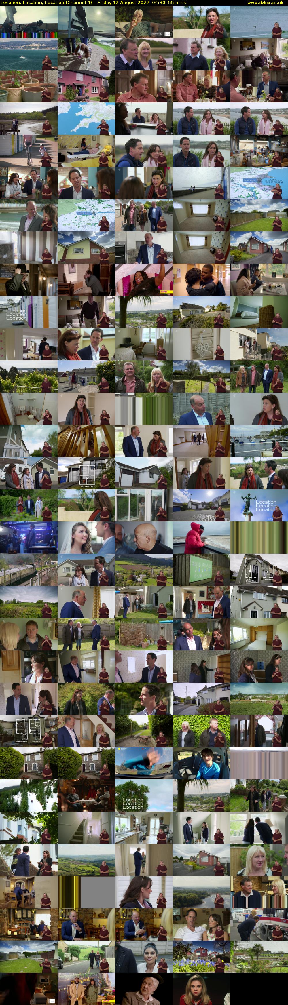 Location, Location, Location (Channel 4) Friday 12 August 2022 04:30 - 05:25
