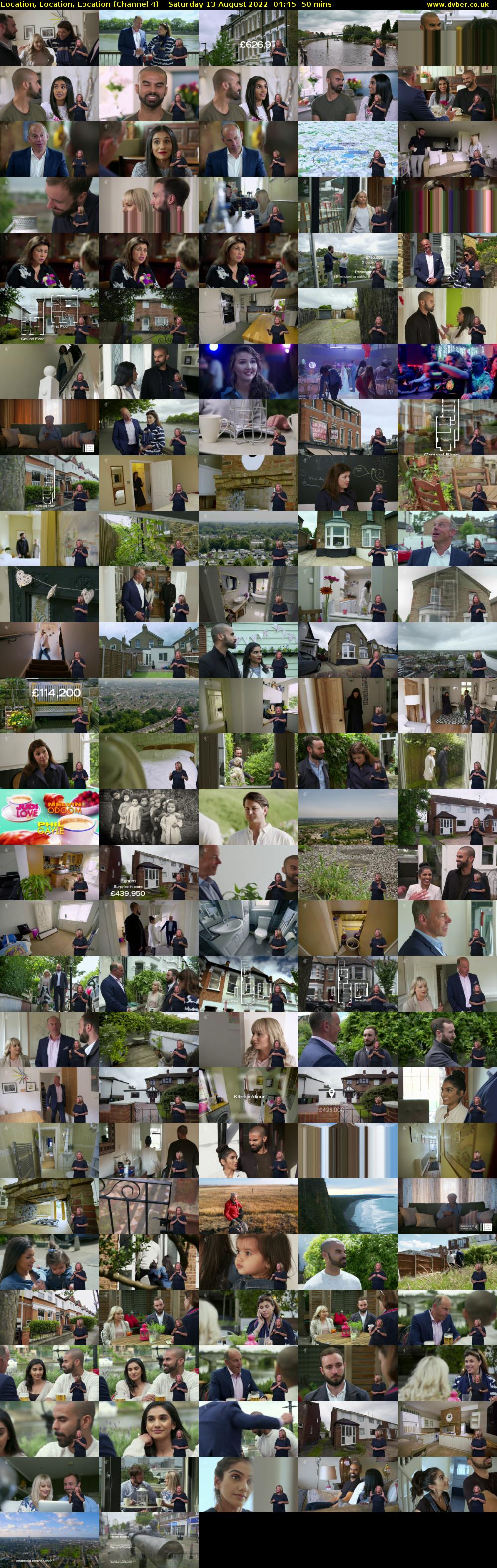 Location, Location, Location (Channel 4) Saturday 13 August 2022 04:45 - 05:35