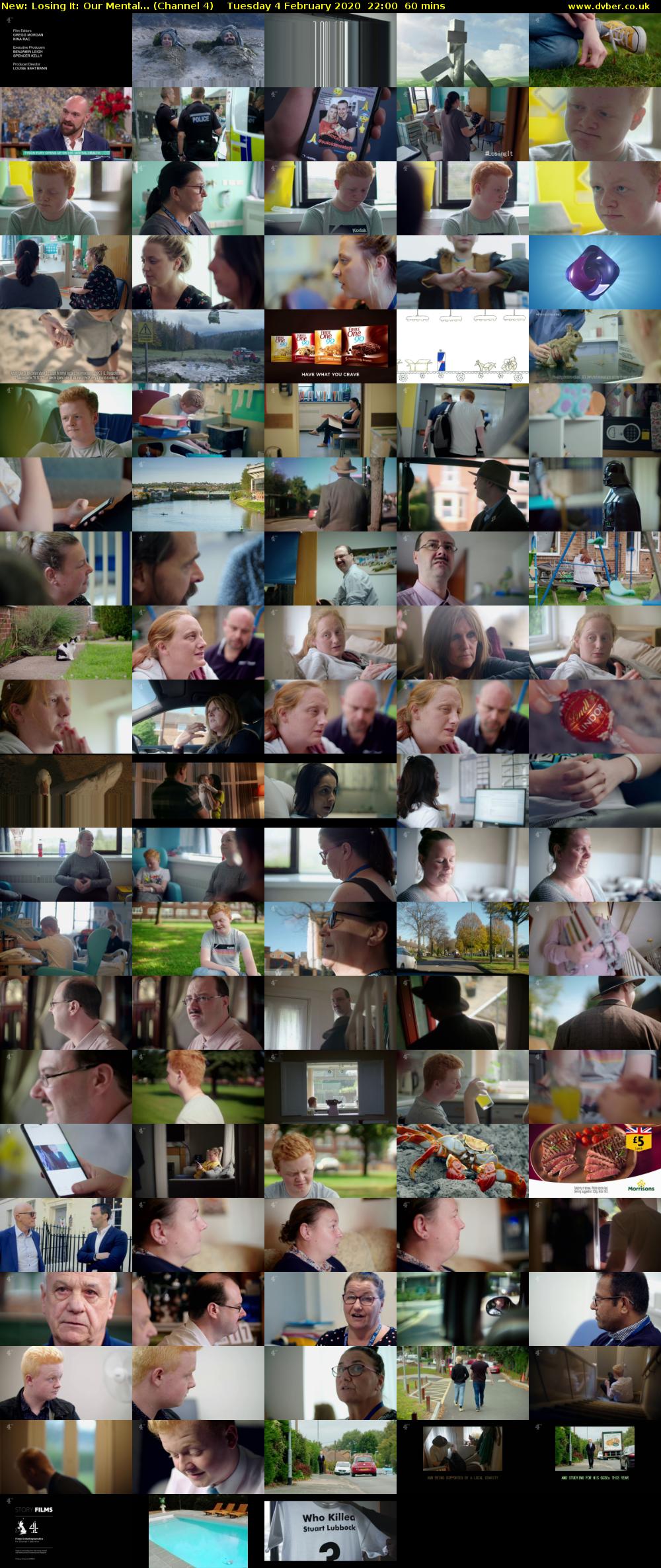 Losing It: Our Mental... (Channel 4) Tuesday 4 February 2020 22:00 - 23:00