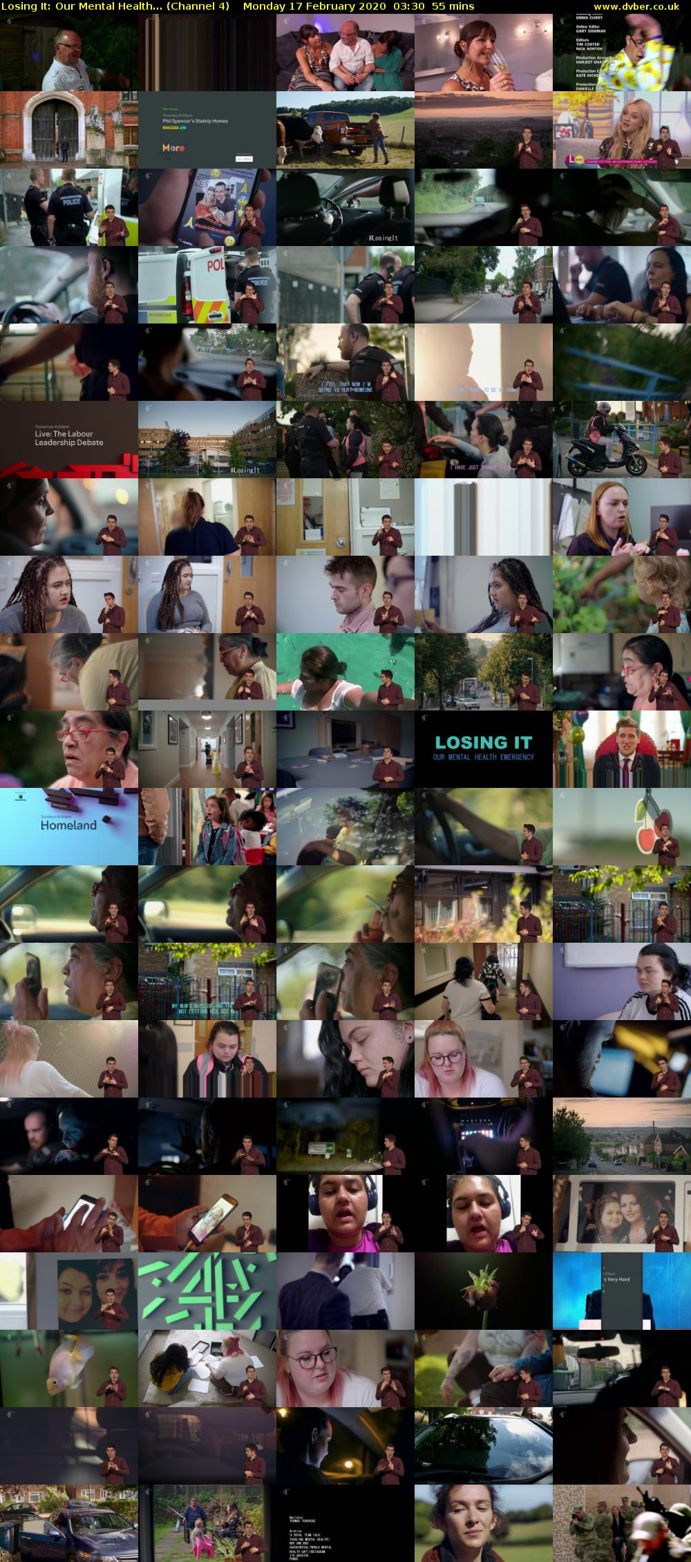Losing It: Our Mental Health... (Channel 4) Monday 17 February 2020 03:30 - 04:25