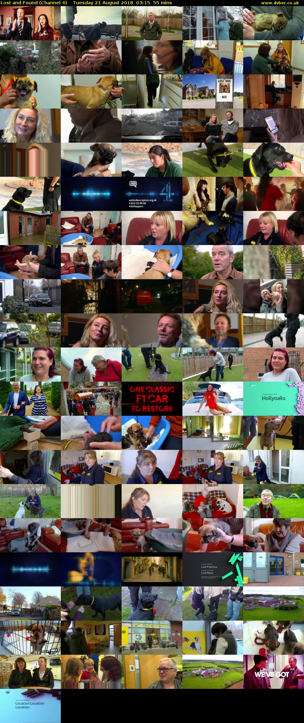 Lost and Found (Channel 4) Tuesday 21 August 2018 03:15 - 04:10