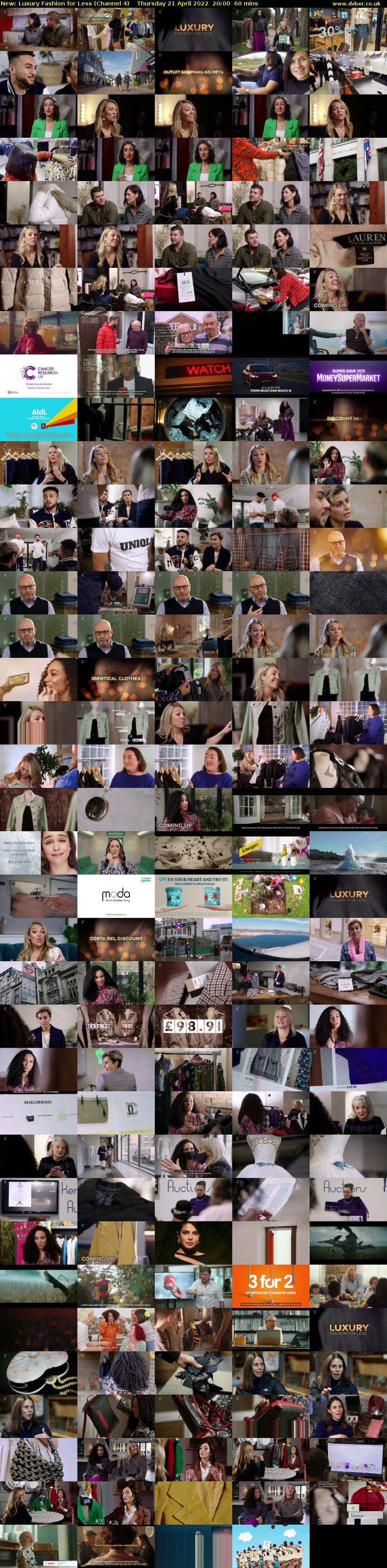 Luxury Fashion for Less (Channel 4) Thursday 21 April 2022 20:00 - 21:00