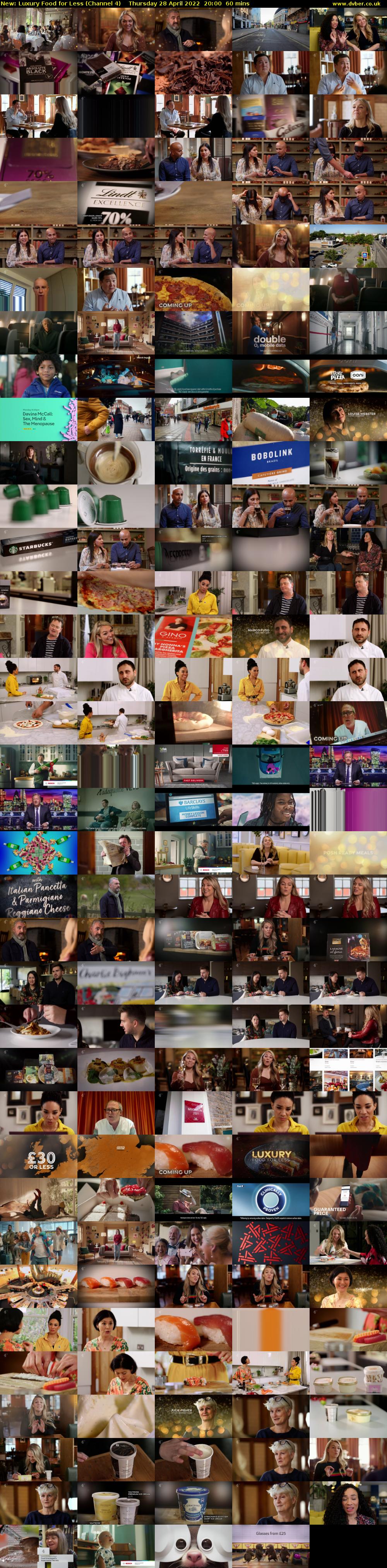 Luxury Food for Less (Channel 4) Thursday 28 April 2022 20:00 - 21:00