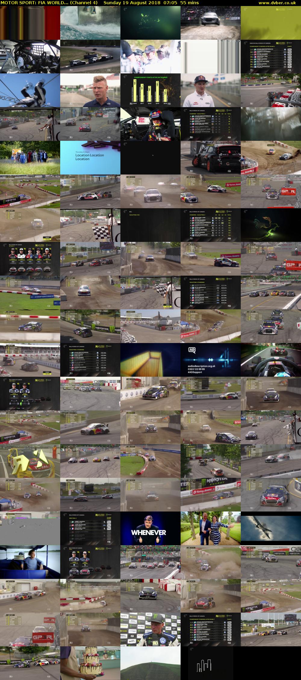 MOTOR SPORT: FIA WORLD... (Channel 4) Sunday 19 August 2018 07:05 - 08:00