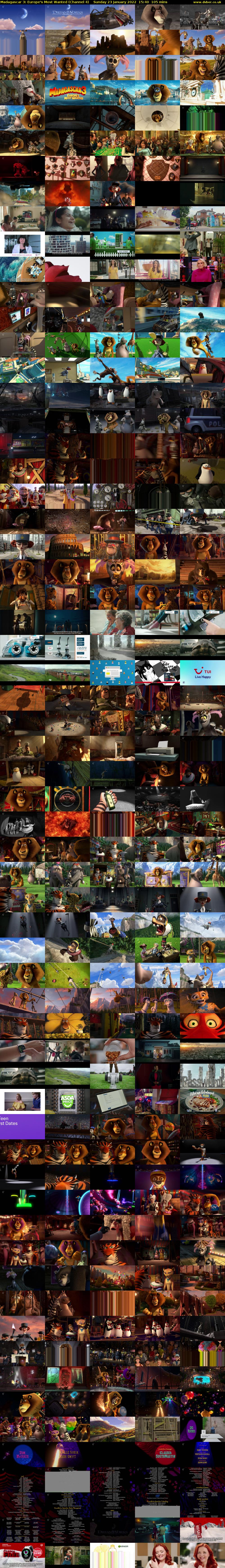 Madagascar 3: Europe's Most Wanted (Channel 4) Sunday 23 January 2022 15:40 - 17:25