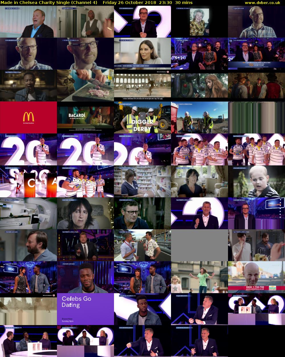 Made in Chelsea Charity Single (Channel 4) Friday 26 October 2018 23:30 - 00:00