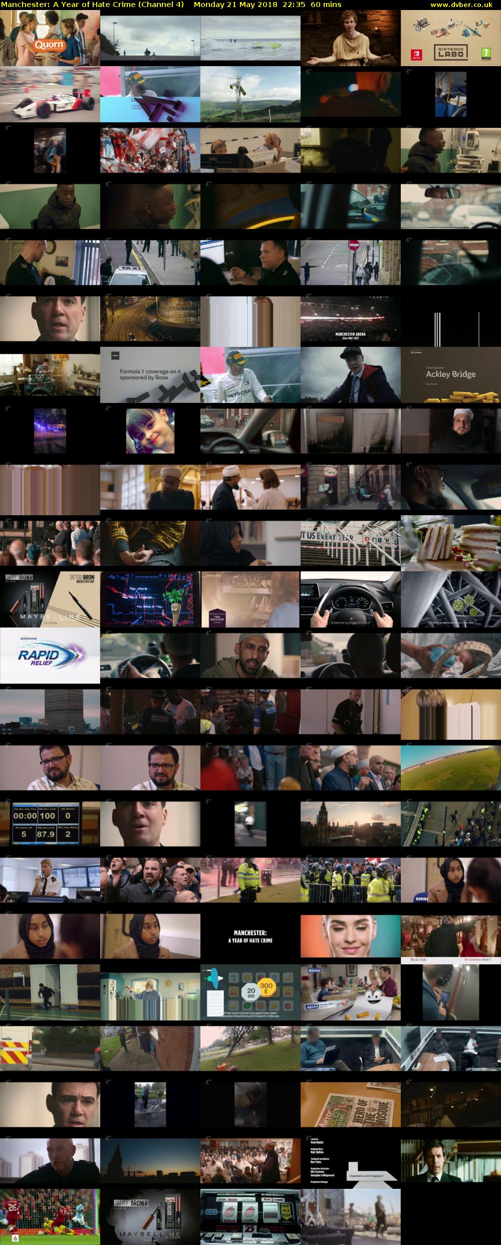 Manchester: A Year of Hate Crime (Channel 4) Monday 21 May 2018 22:35 - 23:35