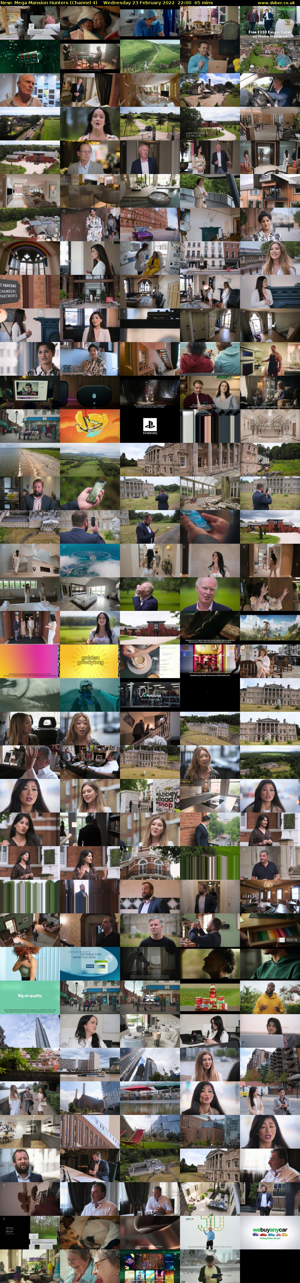 Mega Mansion Hunters (Channel 4) Wednesday 23 February 2022 22:00 - 23:05