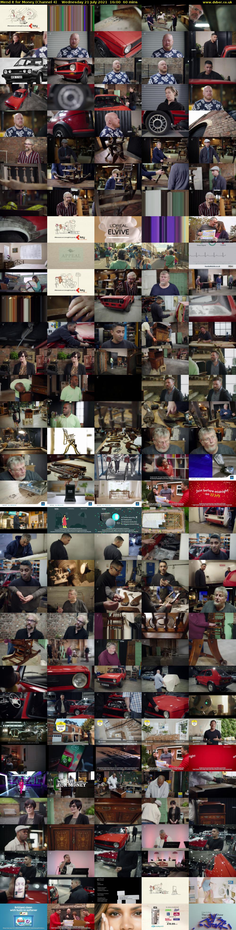 Mend It for Money (Channel 4) Wednesday 21 July 2021 16:00 - 17:00