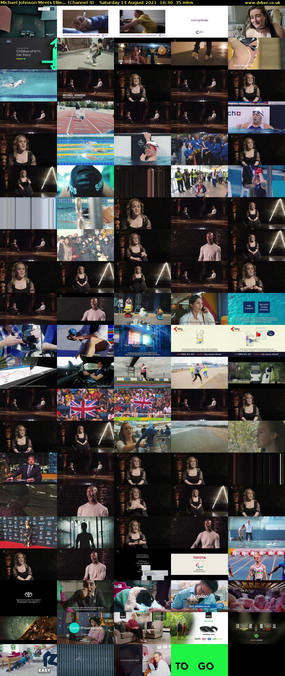 Michael Johnson Meets Ellie... (Channel 4) Saturday 14 August 2021 16:30 - 17:05