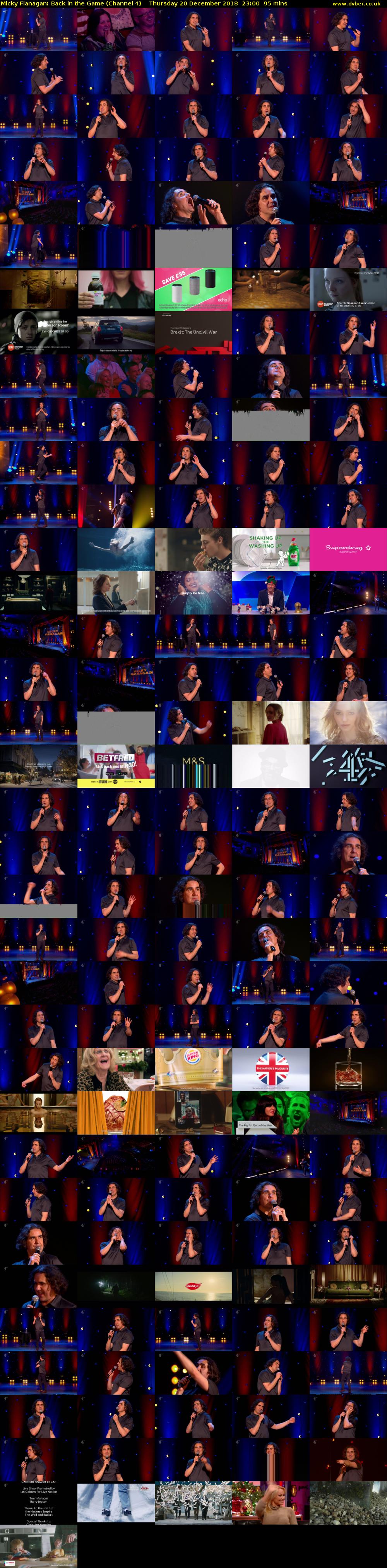 Micky Flanagan: Back in the Game (Channel 4) Thursday 20 December 2018 23:00 - 00:35