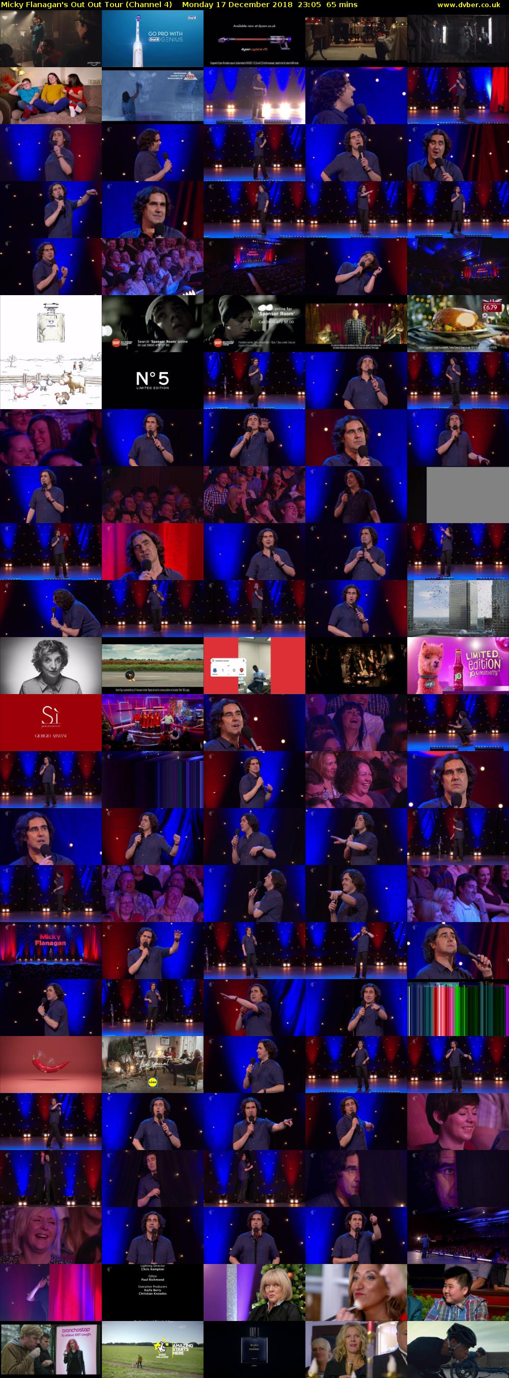 Micky Flanagan's Out Out Tour (Channel 4) Monday 17 December 2018 23:05 - 00:10