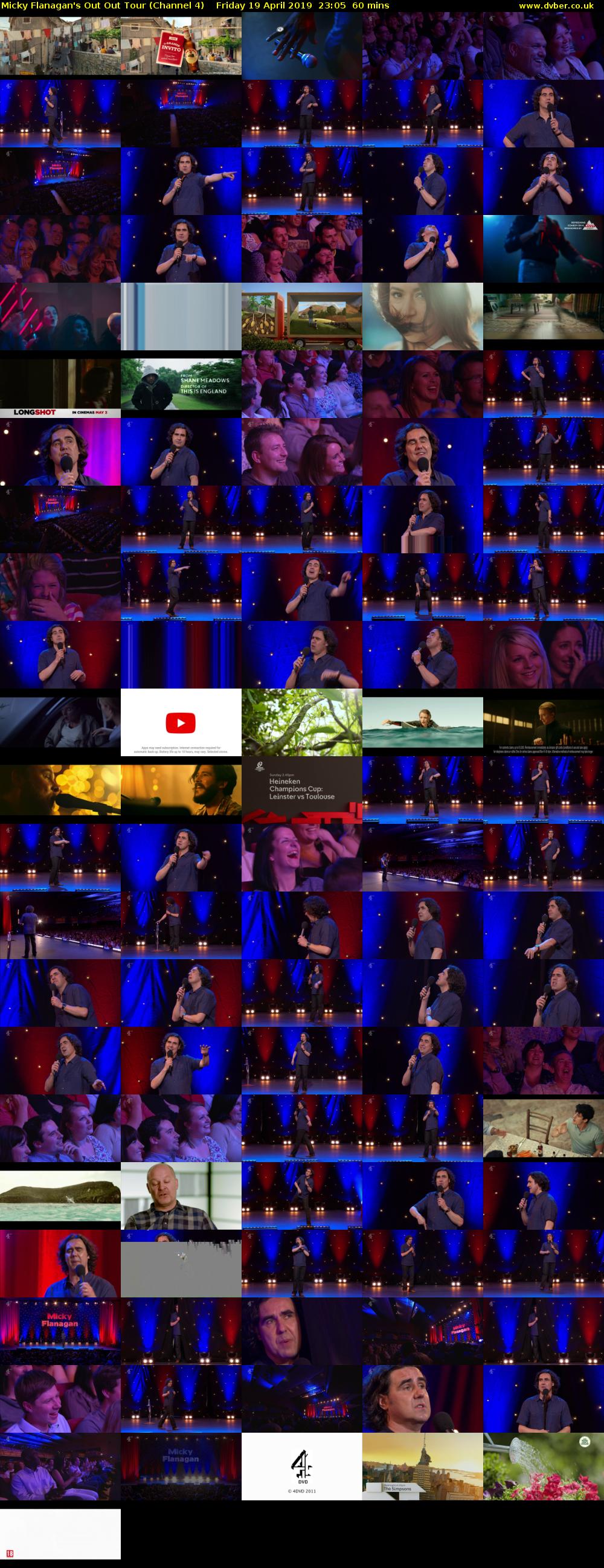 Micky Flanagan's Out Out Tour (Channel 4) Friday 19 April 2019 23:05 - 00:05