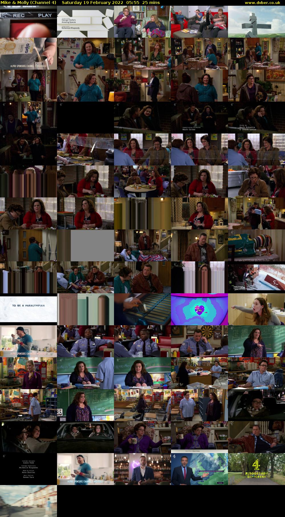 Mike & Molly (Channel 4) Saturday 19 February 2022 05:55 - 06:20