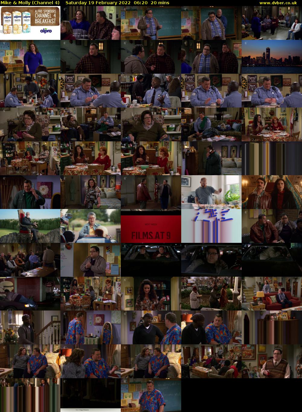 Mike & Molly (Channel 4) Saturday 19 February 2022 06:20 - 06:40
