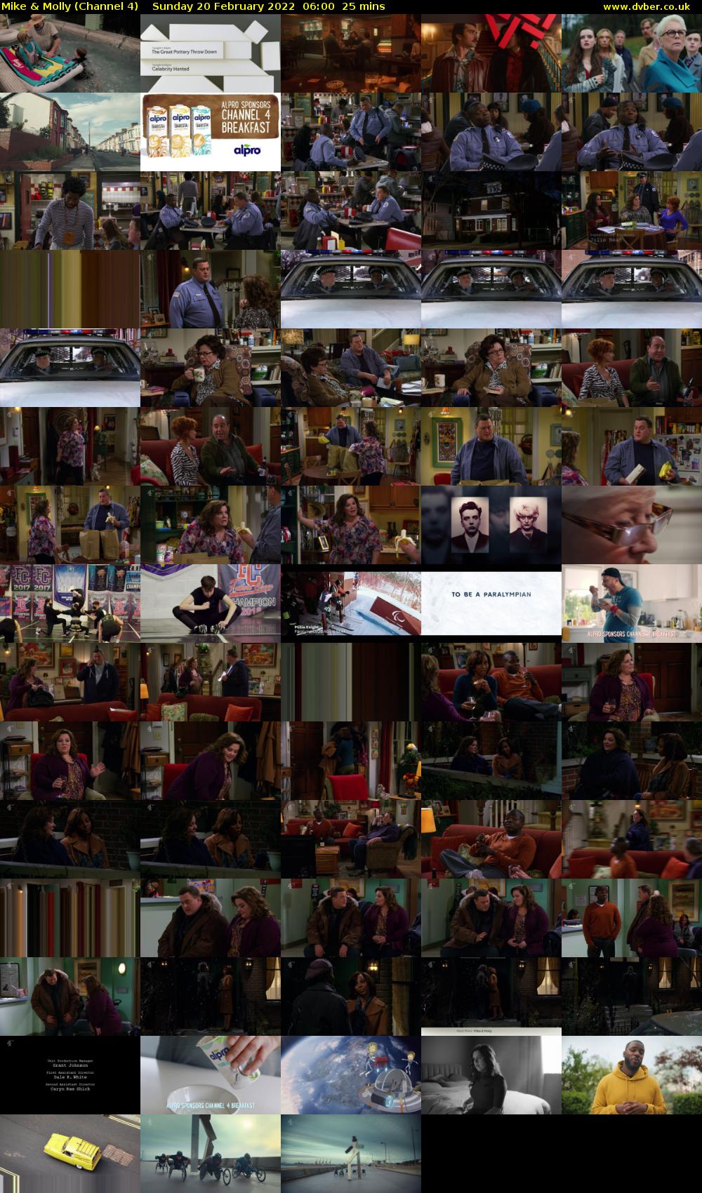 Mike & Molly (Channel 4) Sunday 20 February 2022 06:00 - 06:25