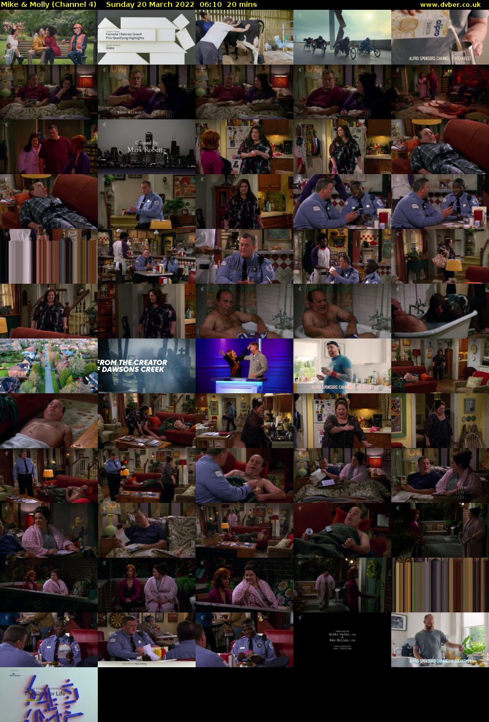 Mike & Molly (Channel 4) Sunday 20 March 2022 06:10 - 06:30