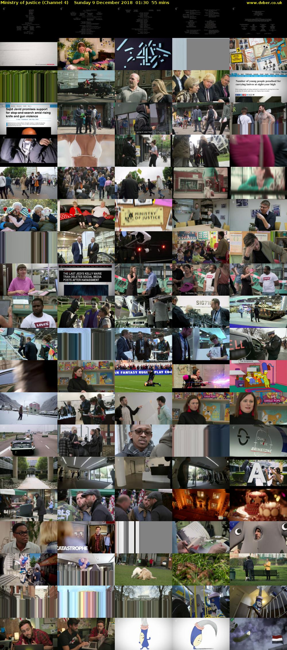Ministry of Justice (Channel 4) Sunday 9 December 2018 01:30 - 02:25