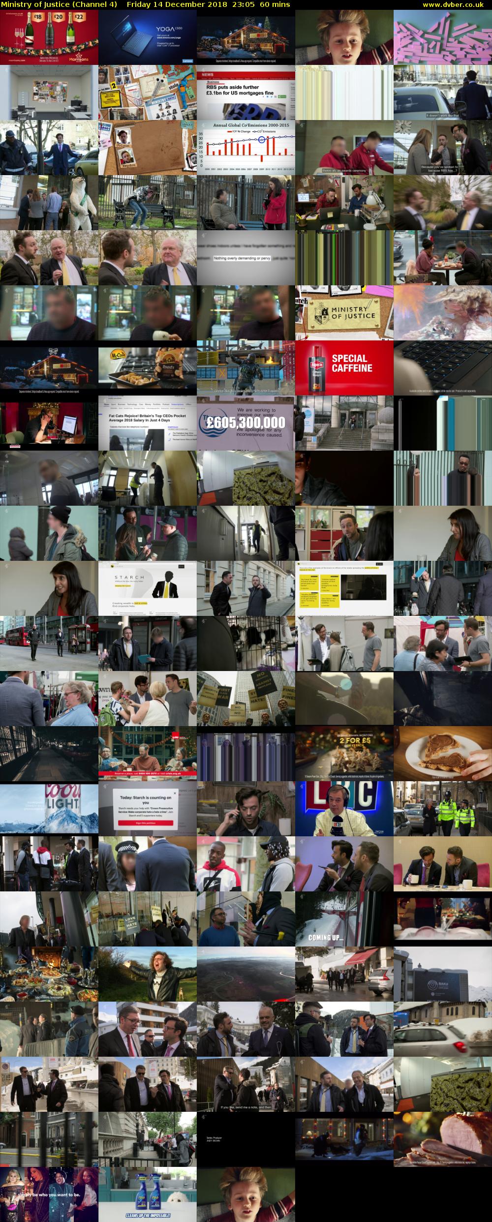 Ministry of Justice (Channel 4) Friday 14 December 2018 23:05 - 00:05