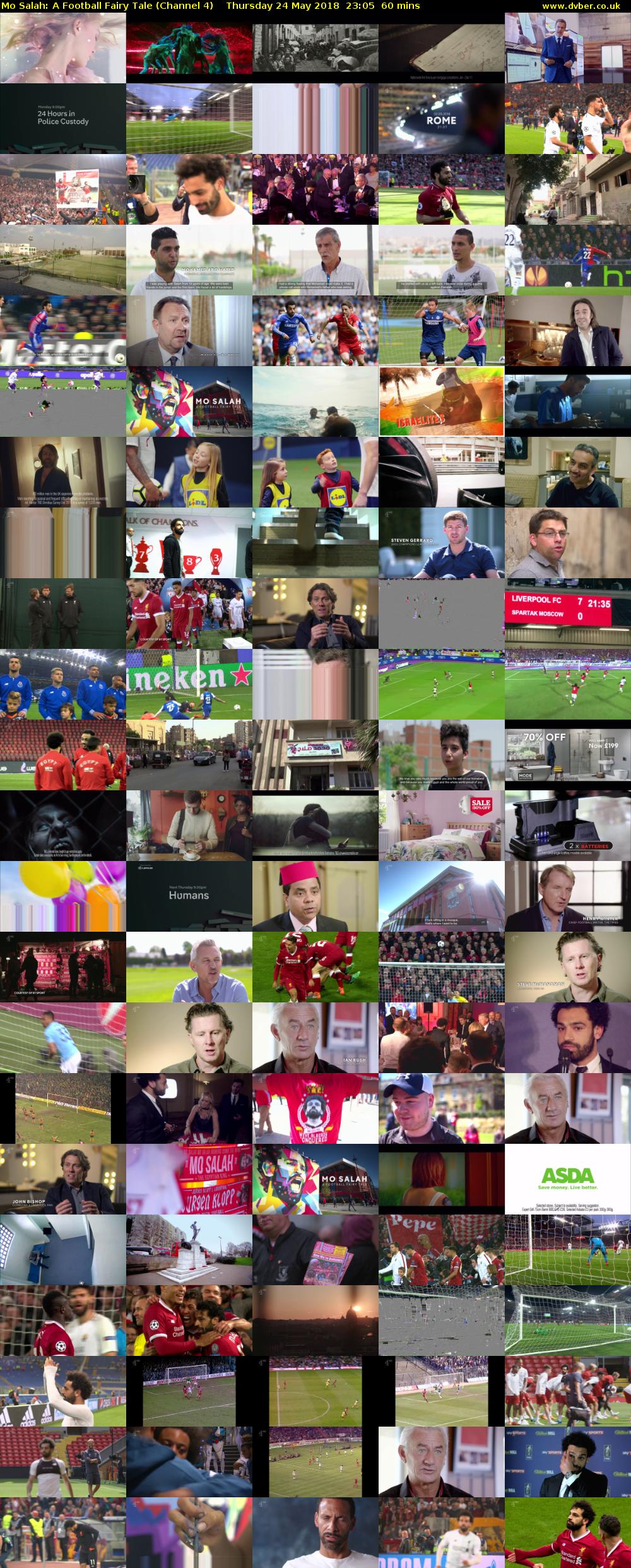 Mo Salah: A Football Fairy Tale (Channel 4) Thursday 24 May 2018 23:05 - 00:05