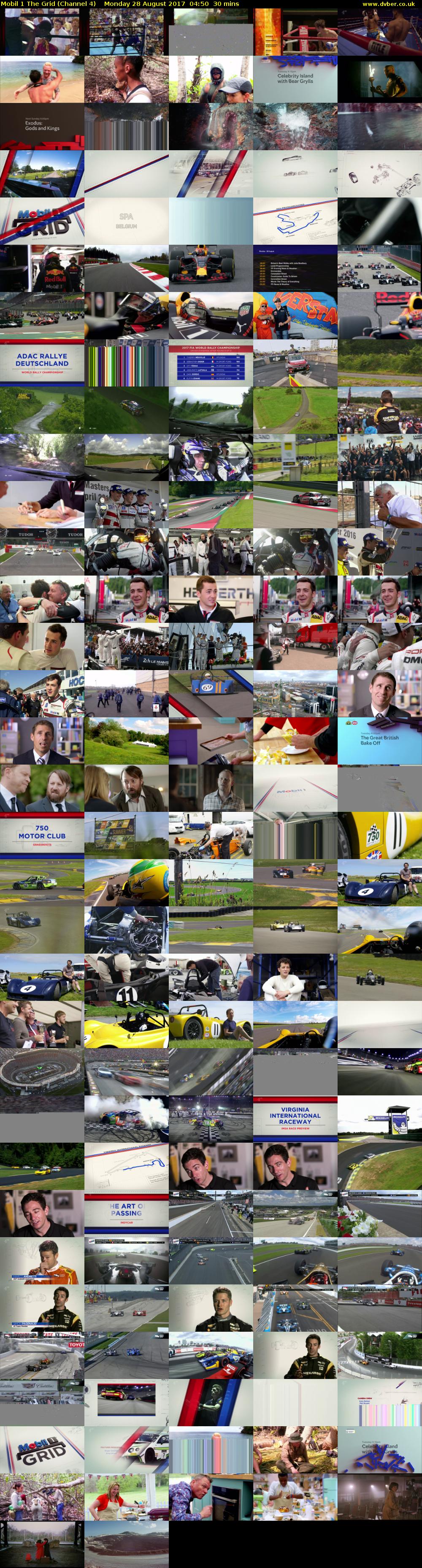 Mobil 1 The Grid (Channel 4) Monday 28 August 2017 04:50 - 05:20