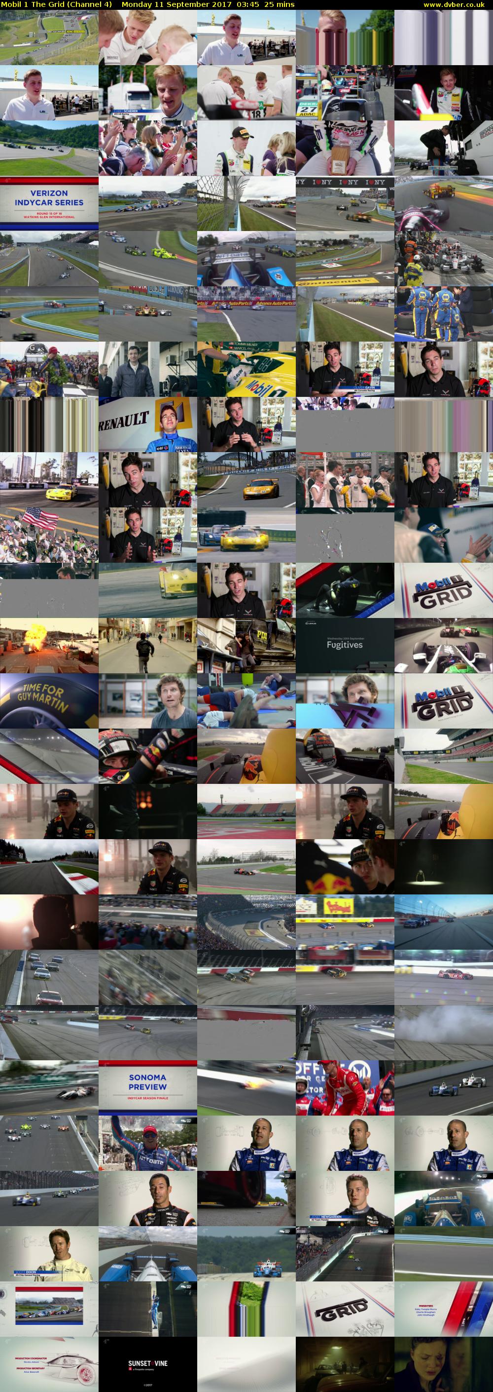 Mobil 1 The Grid (Channel 4) Monday 11 September 2017 03:45 - 04:10