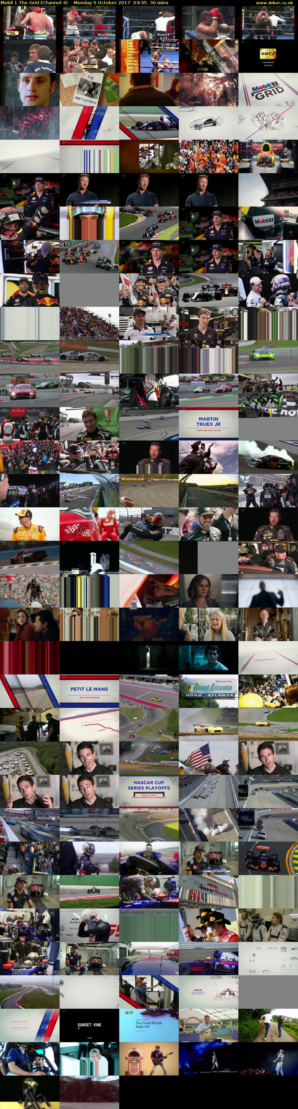 Mobil 1 The Grid (Channel 4) Monday 9 October 2017 03:45 - 04:15
