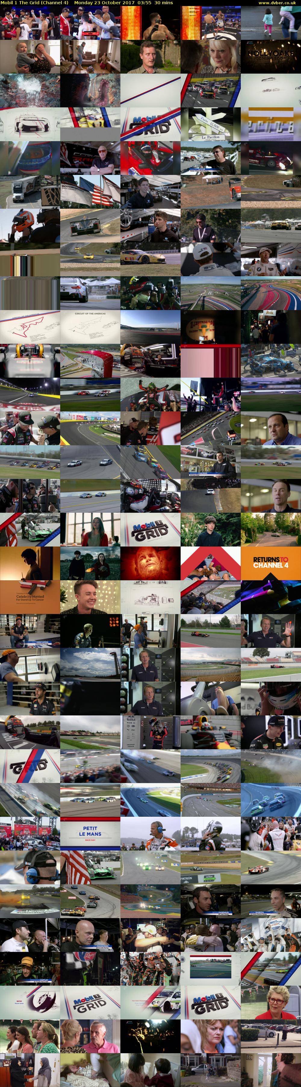 Mobil 1 The Grid (Channel 4) Monday 23 October 2017 03:55 - 04:25